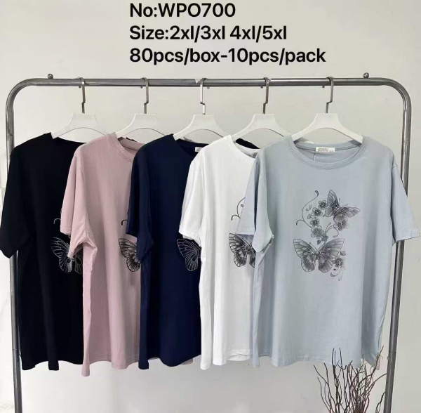 Bluzki damskie Roz 2XL-5XL, Mix Kolor Paczka 10 szt